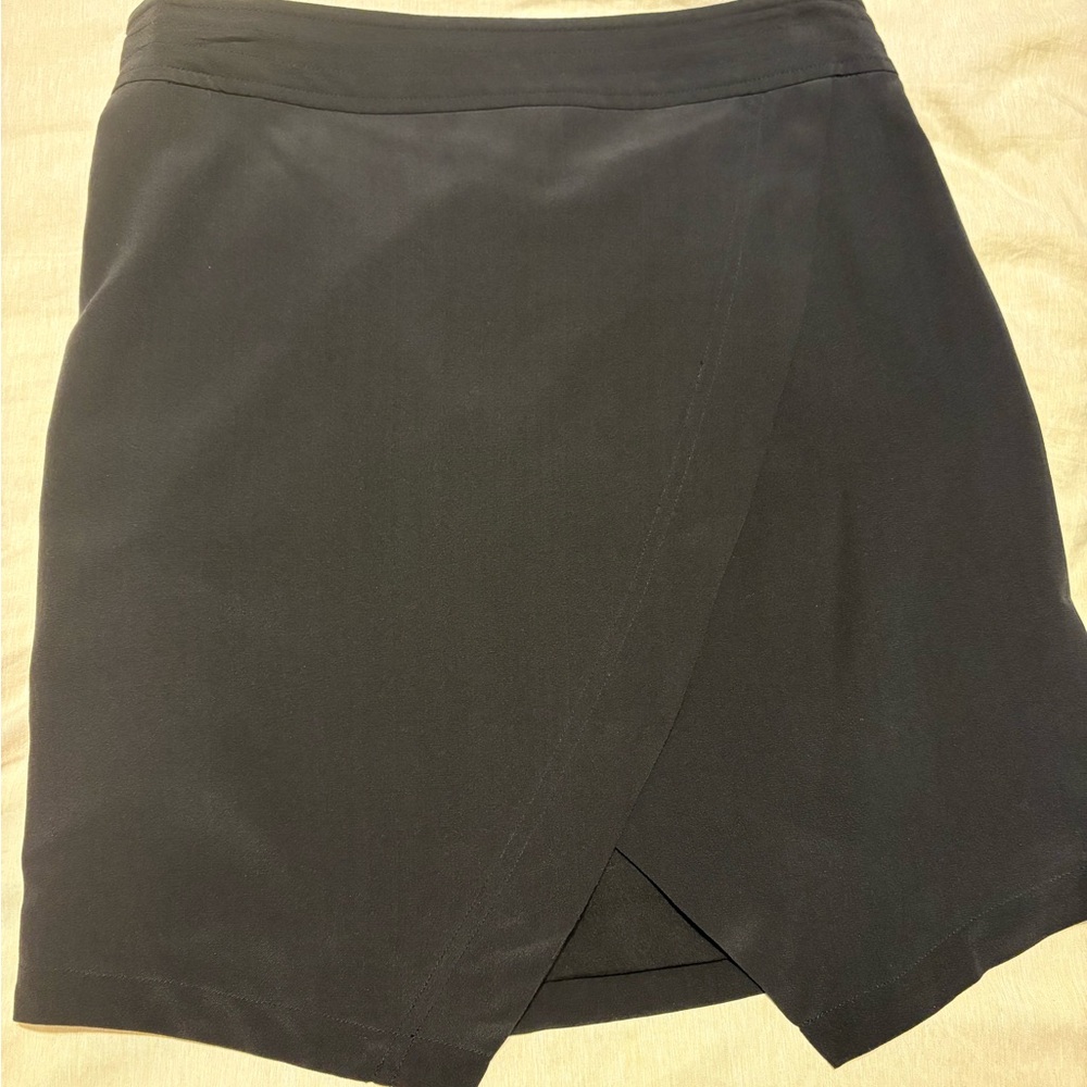 Black madewell silk skirt